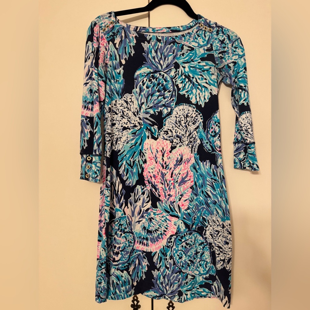 Lilly Pulitzer Floral Long Sleeve Dress